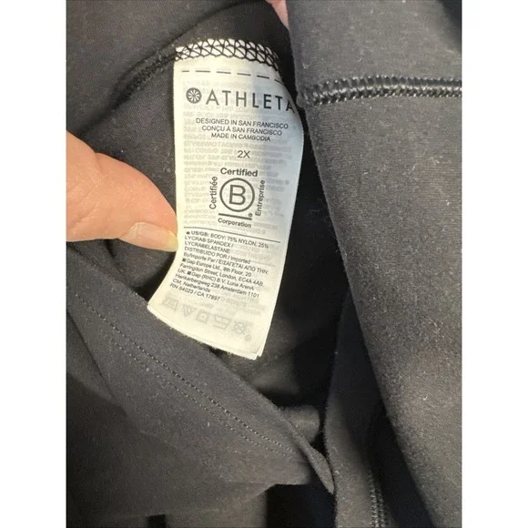 Athleta Salutation Stash Pocket 16.5 Skort Women's 2X Plus Black Activewear - Picture 8 of 8